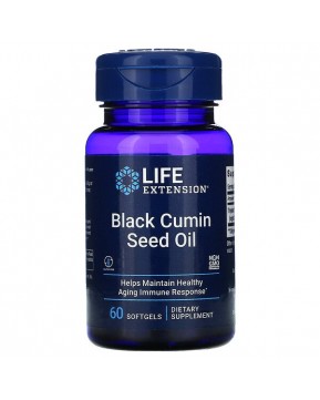 Life Extension, Масло семян черного тмина, 60 жевательных капсул